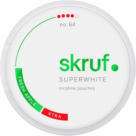 Skruf Superwhite No. 64 Fresh Apple Xtra Strong