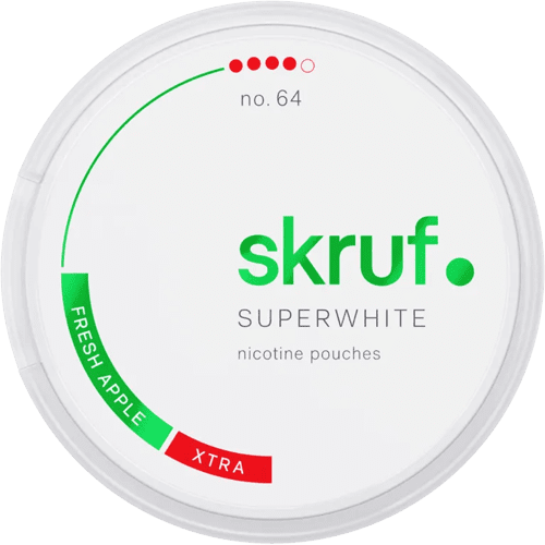 Skruf Superwhite No. 64 Fresh Apple Xtra Strong