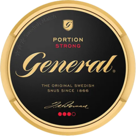 General Portion Strong – starkt portionssnus med tobak och bergamott